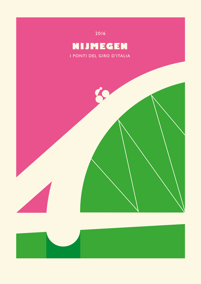 Poster Nijmegen, Il Ponte de Giro d'Italia